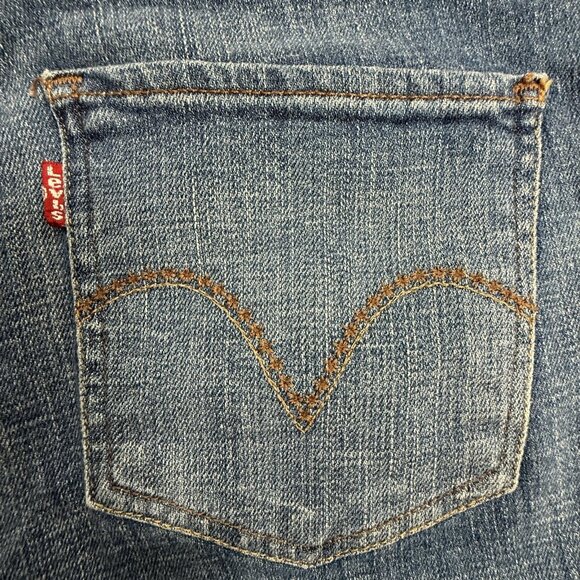 Levi's Jeans Womens 10S Mid Rise Skinny Blue Medium Wash Stretch Denim - Picture 9 of 9